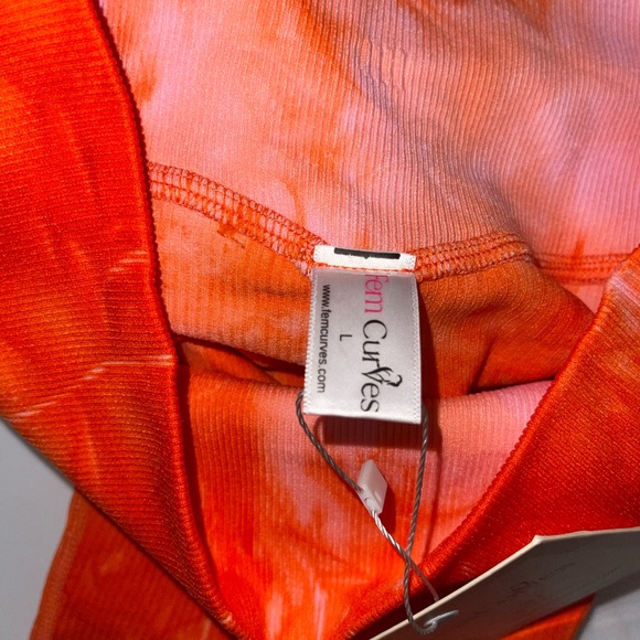 Orange Tie-Dye Top by Icon Curves - Picture 1 of 3